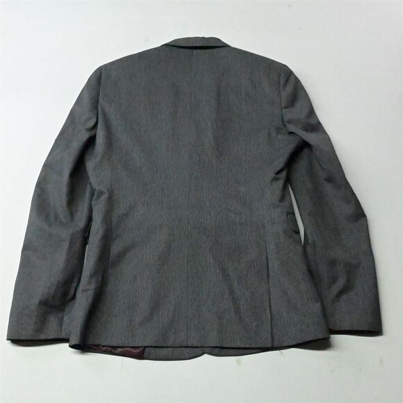 Altamonda 40R Gray Check Double Breasted Peak Lapel Mens Suit Jacket Sport Coat - Picture 12 of 12